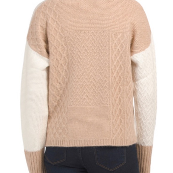 NWT RACHEL ZOE 100% 2-ply Cashmere
Textured Patchwork knit Cardigan
Large - Picture 3 of 8